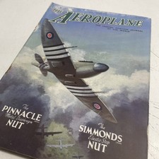 VINTAGE 1940s Aeroplane Plane War Magazine Advertisement Art WW2 Motor Junk Cafe