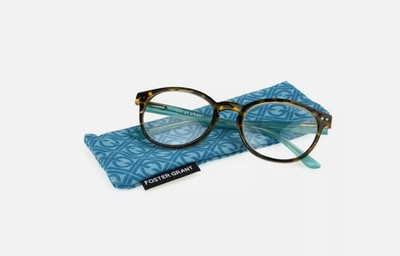 Foster Grant Bryn Teal Reading Glasses- CHOOSE STRENGTH