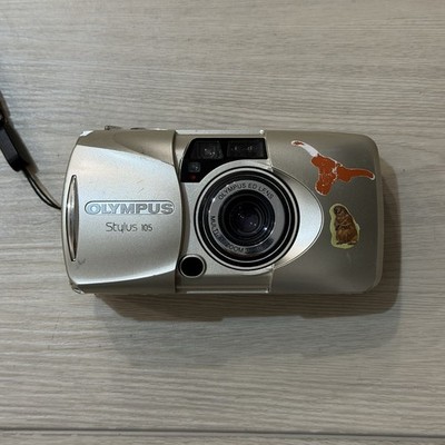 Olympus Stylus Zoom 105 35mm Point & Shoot 35MM Film Camera - FLASHING E - Parts