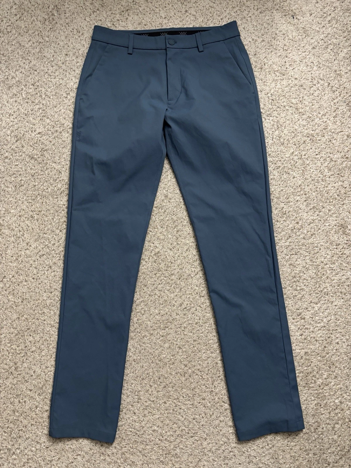Rhone Pants Mens Sz 30x32 Green Blue Gotham Pant Slim Tapered Performance Fabric