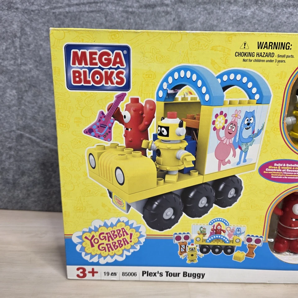 Mega Bloks Yo Gabba Gabba Plex's Tour Buggy 19 件套 Building Set 85006 全新带盒 — 第 2/4 张图片