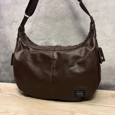 PORTER Yoshida Kaban Freestyle Shoulder Bag Crescent Moon Brown