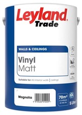 Leyland Trade Vinyl Matt Finish Emulsion Paint for Walls & Ceilings 5L Magnolia 3.34 per litre