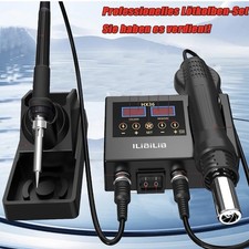 ILIaILi2 HX36 Soldering & Hot Air Rework Station Set w/ Iron, Holders, Sponge