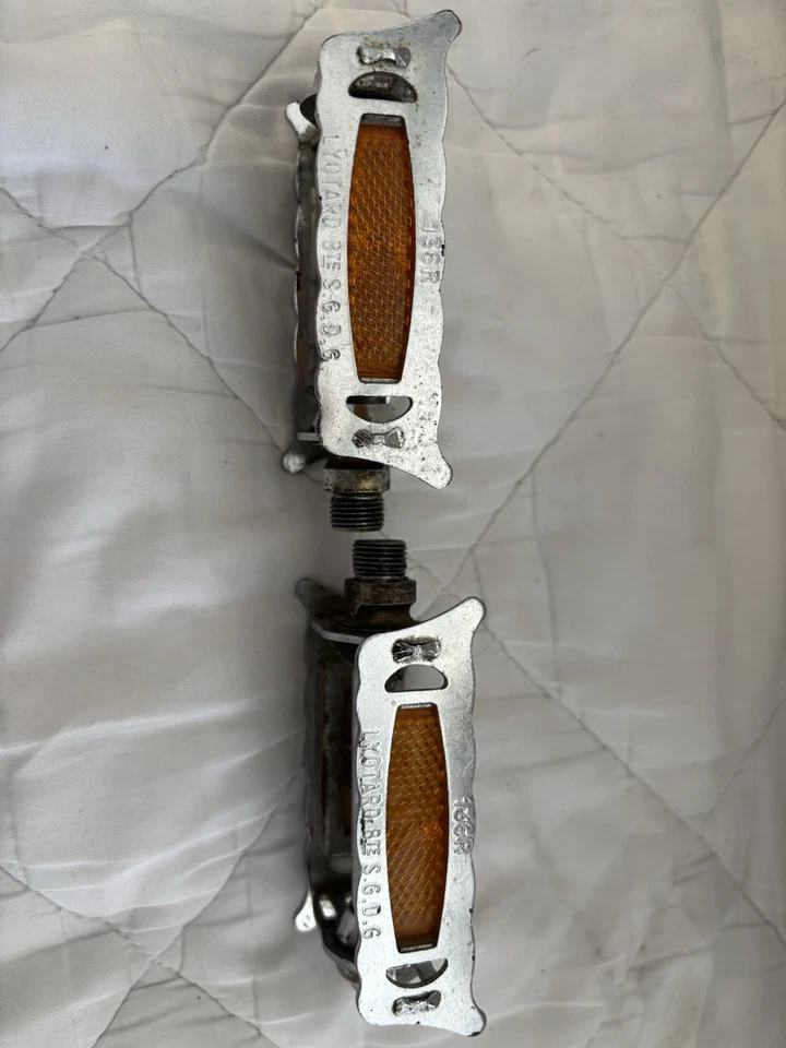 Pedales de bicicleta de carretera Lyotard 136R Rat Trap años 70 hilo inglés vintage francés 9/16 Foto 4 de 4