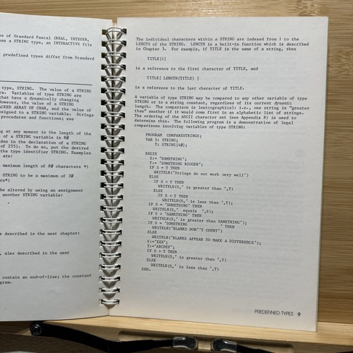 Apple II Pascal Language Reference Manual 1980 with Update and Addendum !READ! - Picture 12 of 24