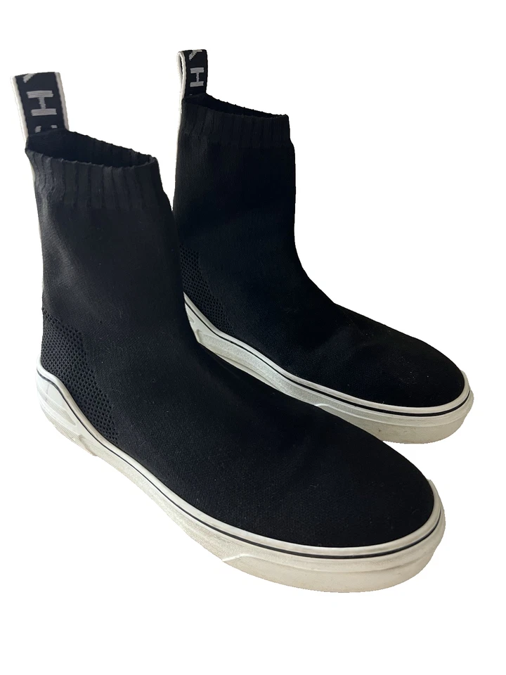 Givenchy George V mid sock sneaker black men's shoes US 9 42 casual stretch - Image 2 of 4