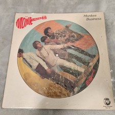THE MONKEES MONKEY BUSINESS PICTURE DISC 1982 ORIG. RARE LP RECORD