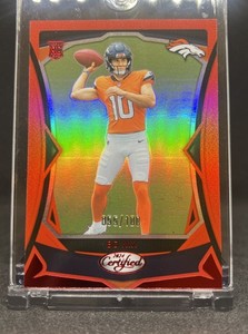 2024 Leaf Certified - Bo Nix #109 Red Mirror /100 Rookie (RC), CLEAN!