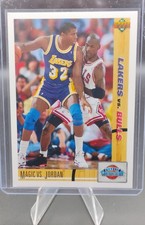 1991-92 Upper Deck - Classic Confrontation Michael Jordan, Magic Johnson #34