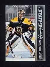 Jeremy Swayman 2021-22 Upper Deck Young Guns #226 Rookie Card. rookie card picture
