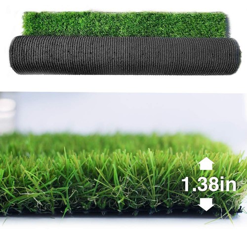 Synthetic Artificial Grass Turf Lawn 4ft x 10ft, 1.38" Outdoor/Indoor Fake Gr... - Picture 2 of 7