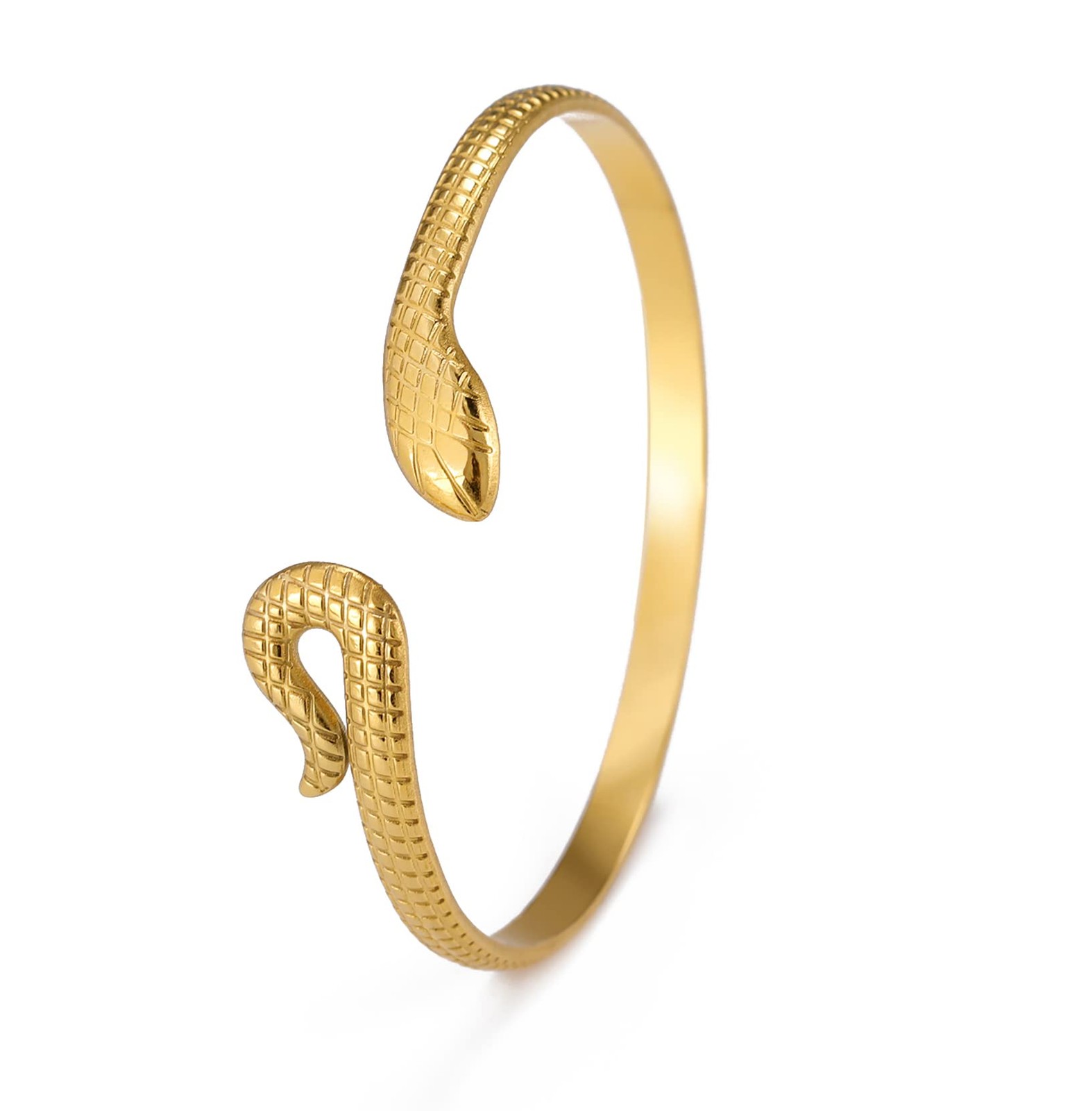 Brazalete tipo brazalete con forma de serpiente para mujer