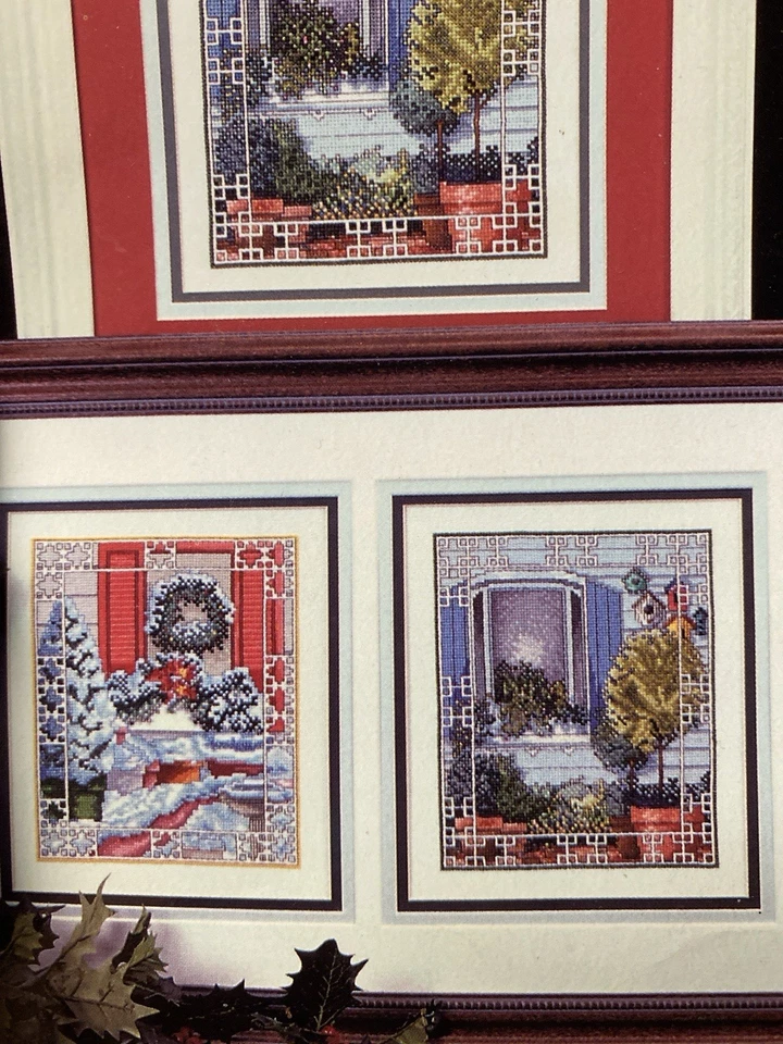 Lot 2 Cross Stitch Patterns Seasonal Windows, As Seasons Change Dimension - Image 3 of 4