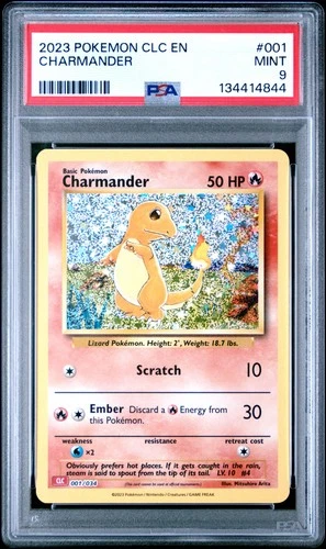 2023 POKEMON CLC TRADING CARD GAME CLASSIC #001 CHARMANDER PSA 9