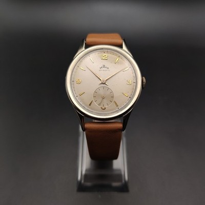 Tellus Spirofix Cortebert Uhr Vintage Watch - Champagne Dial - Cal. 677