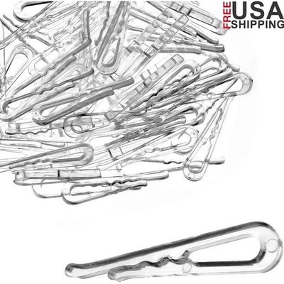 300 U-shaped Plastic Alligator Clips Non-Damaging Clothing Shirt Holders New