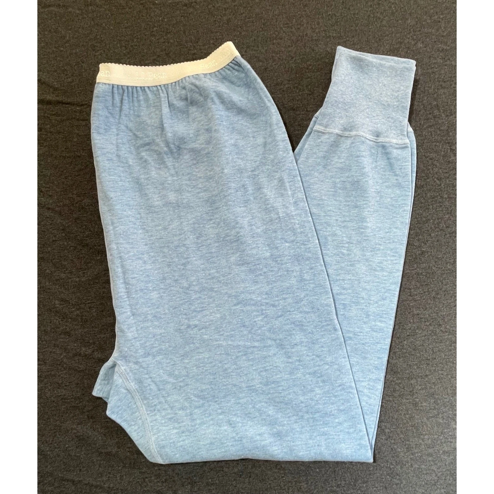 L.L.Bean Double-Layer Long Underwear Blue Wool Blend Thermal Pants XL REG NWT