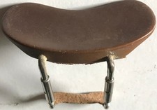 ANTIKE GEIGE KINNST&Uuml;TZE Ebenholz Chrom Klammern beige Filzunterf&uuml;llung 4/4 selten!