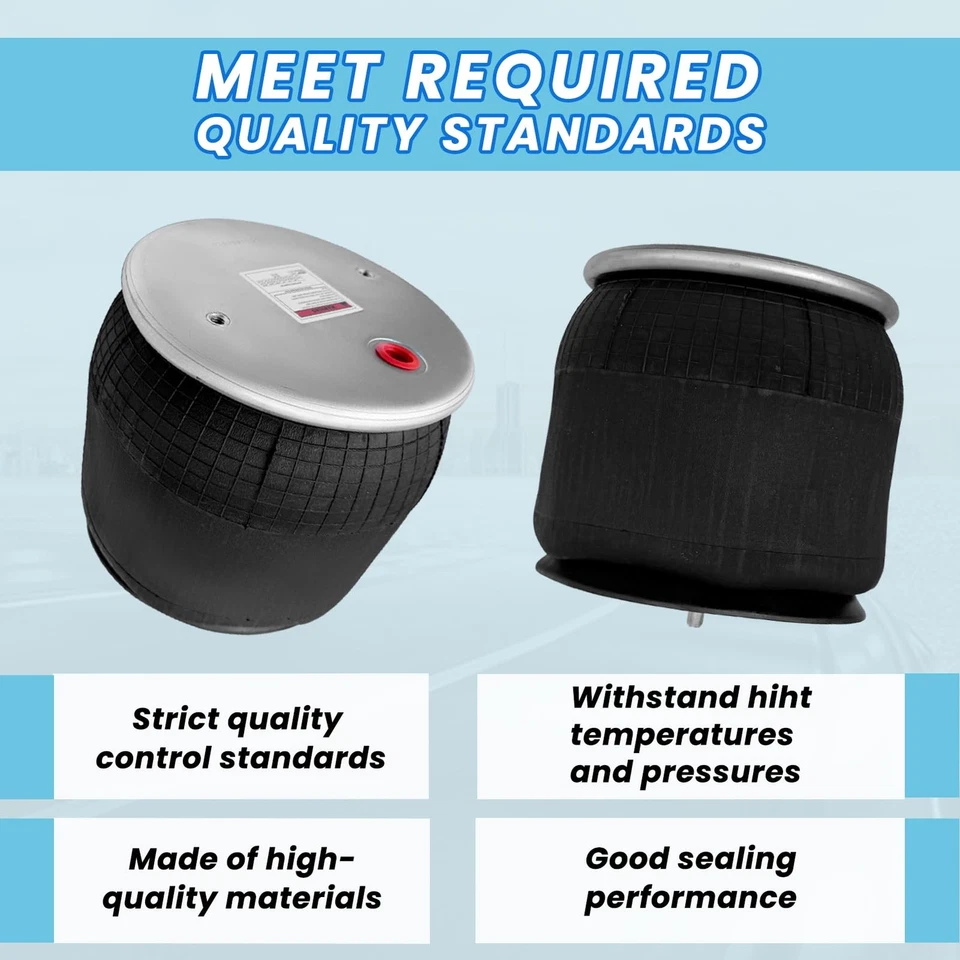 2Pcs Air Spring Bags for Freightliner W01-358-9069, 910-14P312, 1R12-069, 566243 - Image 2 of 4