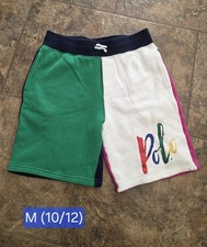 Polo Ralph Lauren Color Block Shorts Kids Size M 10-12 Multicolor Lounge