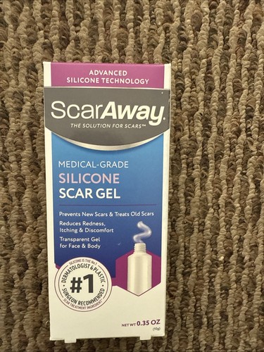 Scar Away Medical Grade Silicone Scar Gel 0.35 oz Redness Itching - Picture 1 of 3