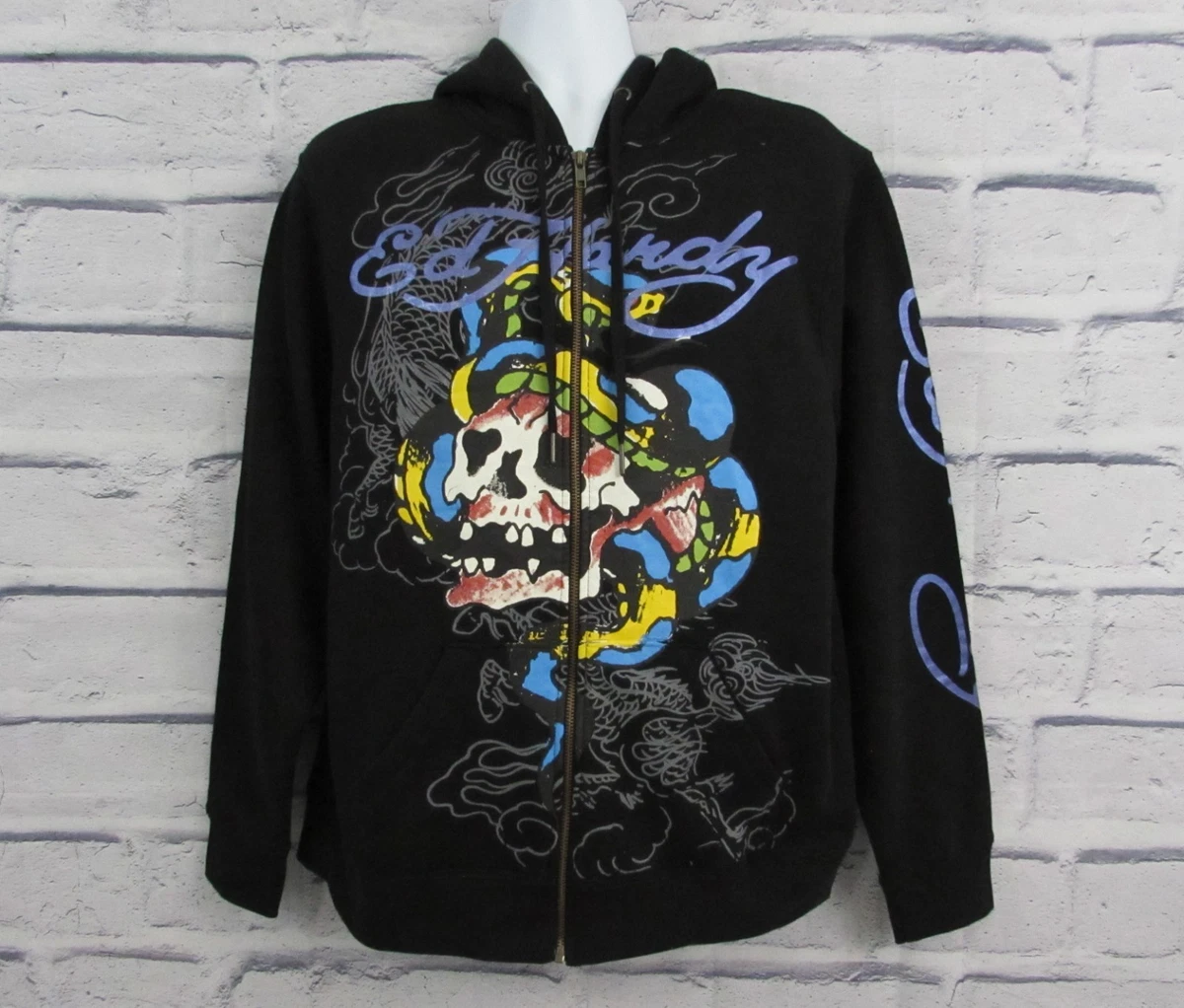 Ed Hardy Cotton Full Zip Hoodies & Sweatshirts for Men for Sale
