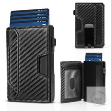 Slim Wallet for Men, Mens Wallet RFID Blocking Minimalist Compact Men's Slim Pop