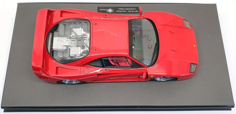Top Marques 1/12 Scale Model Car TM12-17F - 1987 Ferrari F40 Lexan Windows - Red - Image 3 of 4