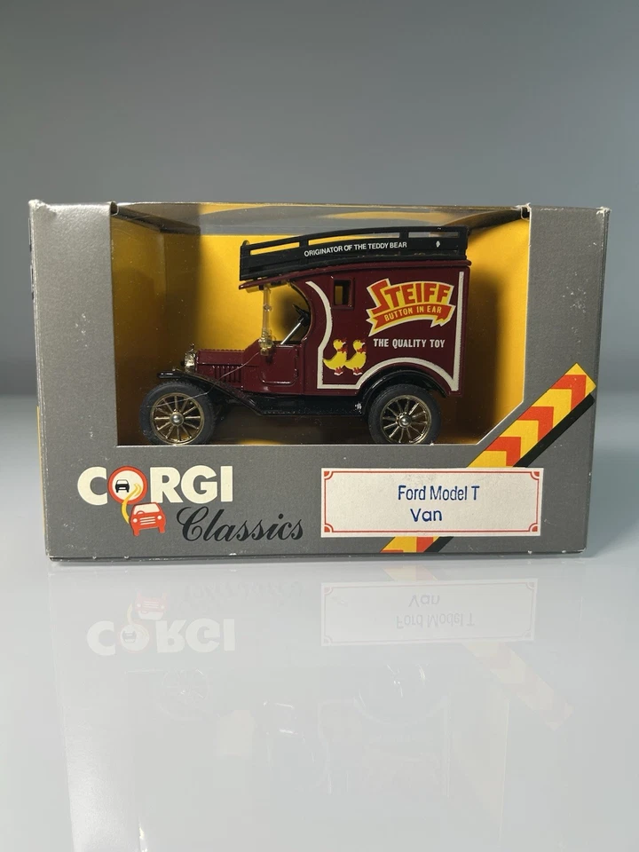 1986 Corgi Classics STEIFF Ford Model T Van C865/11 Die Cast Model Great Britain - Image 3 of 4