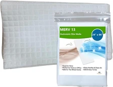 MERV 13 Filter Media, Cut to Fit, Washable Air Filter (24" X 96" X 1/16")