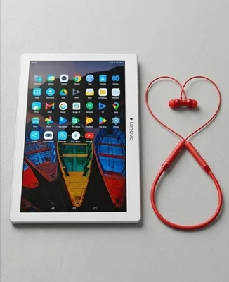 Lenovo TAB2_10.1 Tablet + FREE Lenovo Wireless B/T Neckband Headphones 🎁 Bundle