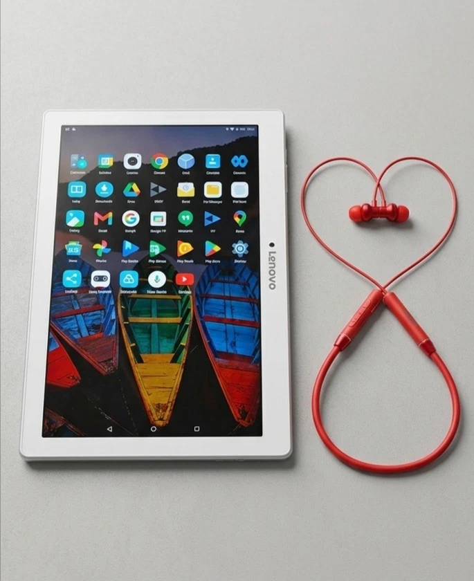 Lenovo TAB2_10.1 Tablet + FREE Lenovo Wireless B/T Neckband Headphones 🎁 Bundle, photo 1 of 5