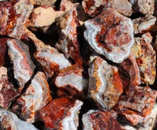 Mexican Lace Agate - Rough Rocks for Tumbling from Mexico - Bulk Wholesale