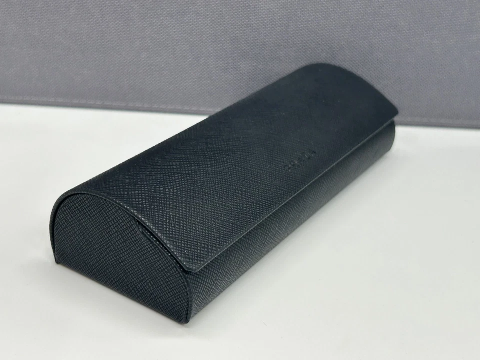 Prada  Brillenetui Brille Schwarz Metall Kunstleder - Bild 3 von 4