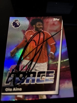 MATCH ATTAX 2026 OLA AINA Nottingham Forest SIGNIERT..