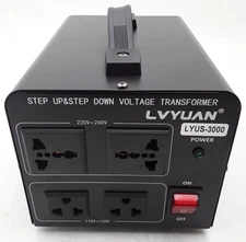 LVYUAN | Model: LYUS-3000 | Step Up/Down Voltage Transformer 3000W