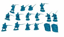 New TOY SOLDIERS SAN DIEGO Civil War Union "great coat" Infantry 16 Figures