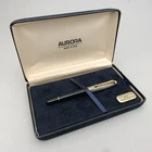 Aurora 98 Sterling Silver Resin 814 Fountain Pen 14k M Nib VTG  Collectible NOS
