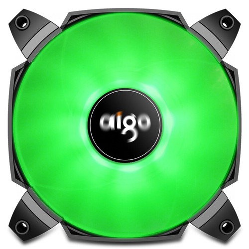 Ventilador de refrigeración turbo de doble hoja 120 mm estuche de computadora ventilador de PC chasis radiante Aigo - Imagen 6 de 22