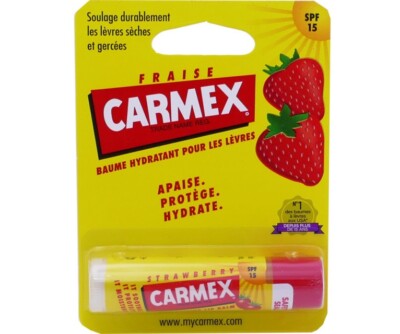 *2er SET* Carmex Gourmet Lippenbalsam Feuchtigkeitsspendend LSF 15 Erdbeere