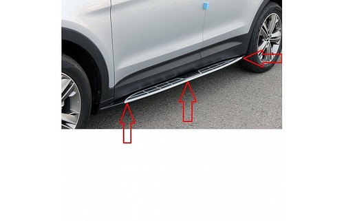 OEM STYLE RUNNING BOARDS/ SIDE STEPS- PAIR FOR HYUNDAI SANTA FE 2013-2017 - Picture 10 of 13