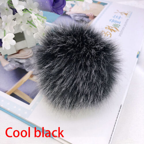 1 pz 12 cm fai da te soffice volpe coniglio pelliccia pompom pelliccia pompom palla per borse cappello - Foto 27 di 28