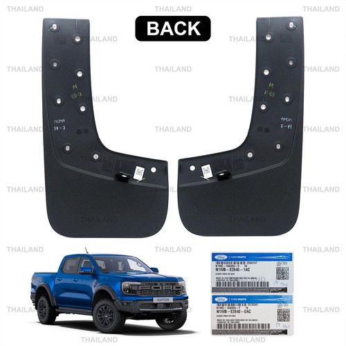 Rear L+R Splash Mud Guards Flaps For Ford Ranger Raptor Next-Gen 2023 - 2025 - Picture 2 of 10