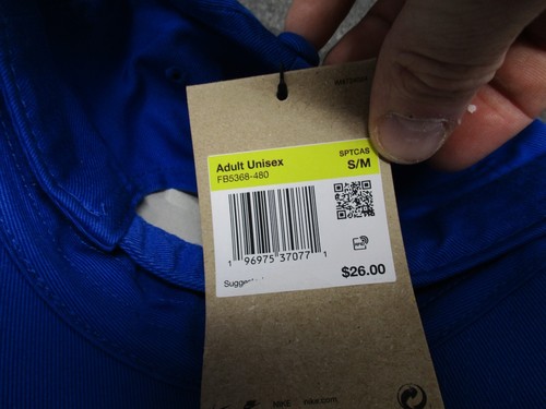 NWT Nike Club Cap Futura Adjustable Strap Blue FB5368-480 Sz S/M - Picture 5 of 6