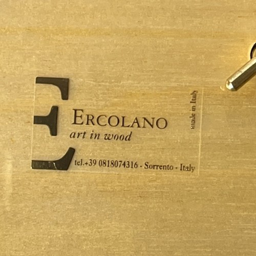 Ercolano Art Decor Inlaid Music Box Blu Danube Mandolin Made in Italy 2008 - Picture 12 of 15