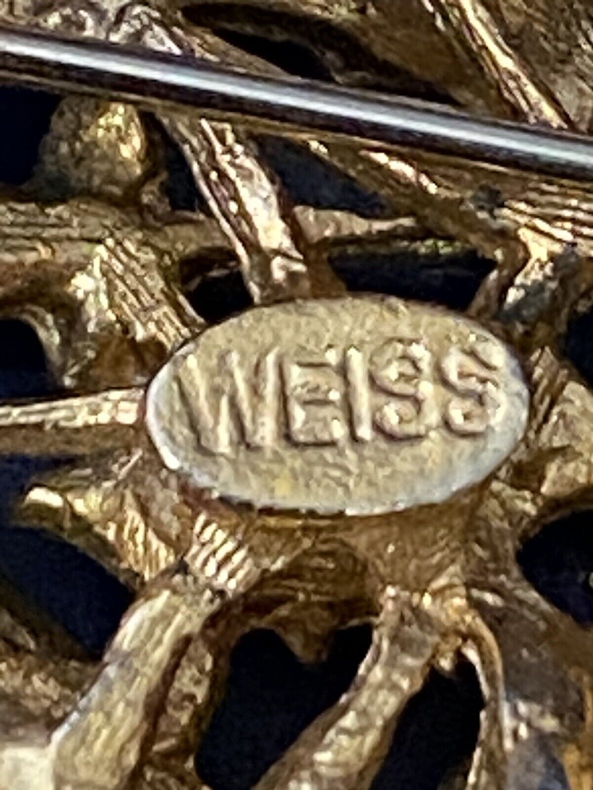 Vintage Weiss Christmas Brooch - image 3