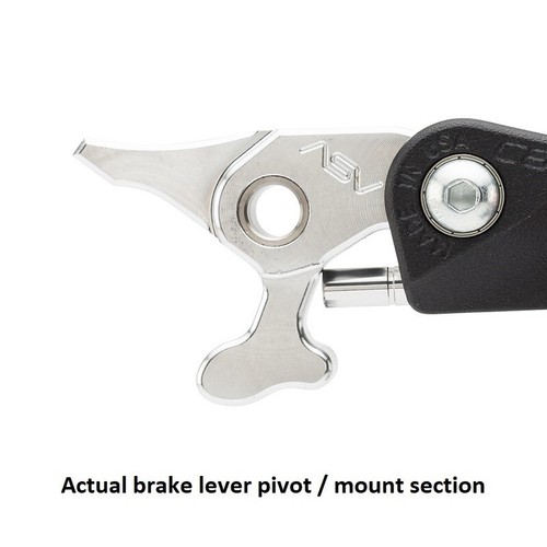ASV F4 Red Short Brake + Clutch Lever Set Pro Perch Yamaha Raptor 250 2008 - Picture 3 of 11