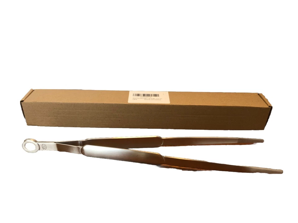 Pinzas finas de acero inoxidable Rösle, 12,2 pulgadas Foto 2 de 4