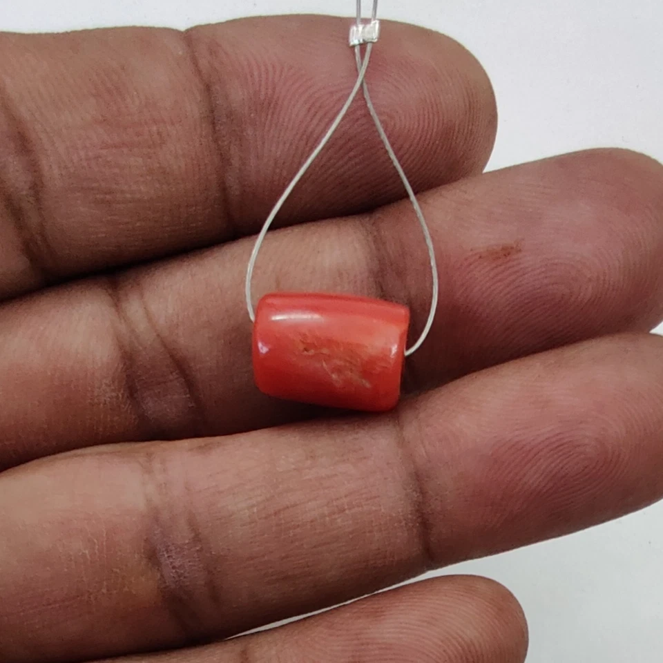 Cuentas sueltas de coral rosa piedras preciosas de colección 100 % naturales cuentas de coral italiano sin teñir Foto 2 de 4